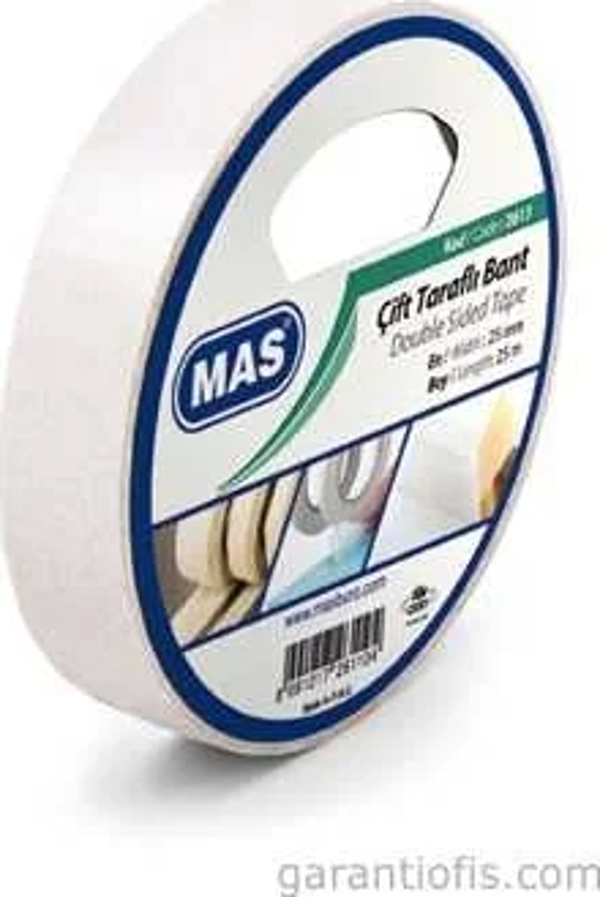 Mas 2613 Çift Taraflı Bant (25mm x 25m) - Image 1