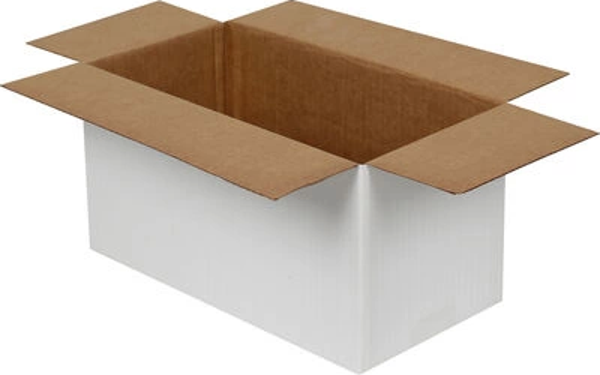 29x15x15cm Tek Oluklu Koli - Beyaz - Image 1