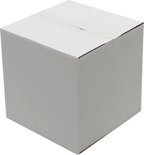 23x23x23cm Tek Oluklu Koli - Beyaz - Image 1