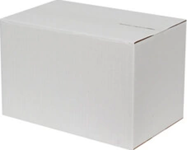 35x20x20cm Tek Oluklu Koli - Beyaz - Image 1