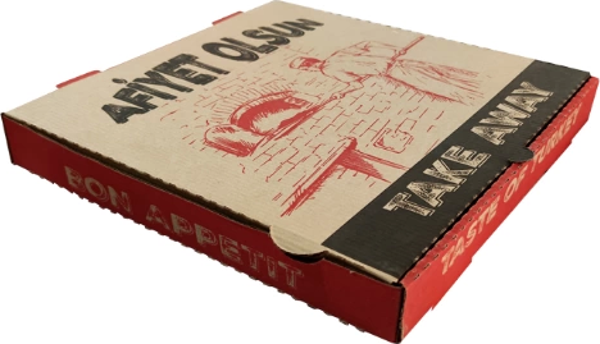 Karton Pizza Kutusu 30x30 cm ( 100 Adet ) - Image 1