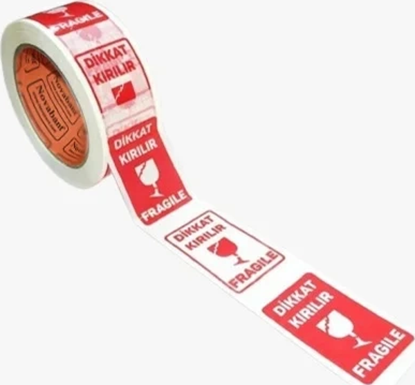 Dikkat Kırılır Baskılı Koli Bandı 45×100 - Image 1