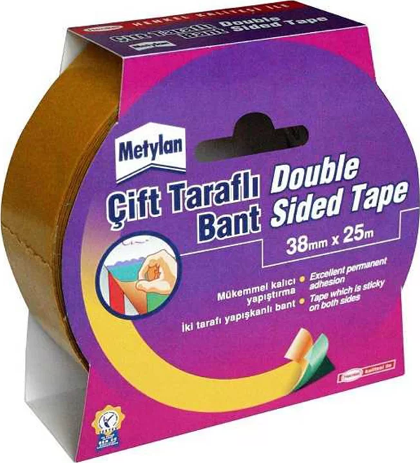 Pattex Çift Taraflı Bant 38mmx25m Şeffaf - Image 1
