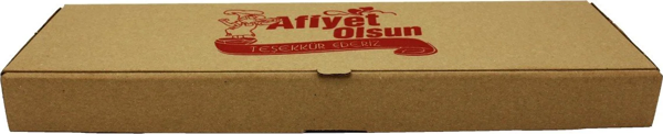 Pide Kutusu 420x130x40 mm. 100 Adet - Image 1