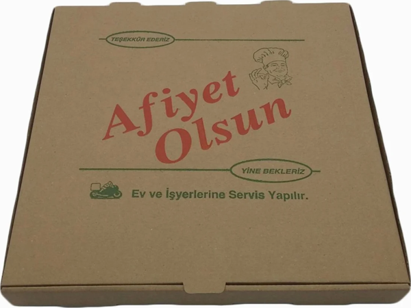 Pizza Kutusu Kraft -Kahverengi 100 lü. 26x26 - Image 1
