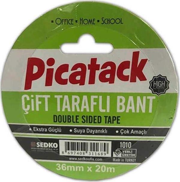 Picador Çift Taraflı Bant 36 mmx20 m Kz025 Picatack - Image 1