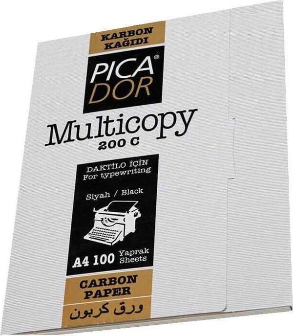 Picador Karbon Kağıdı Siyah 200 C Sırtlı 100'lü - Image 1
