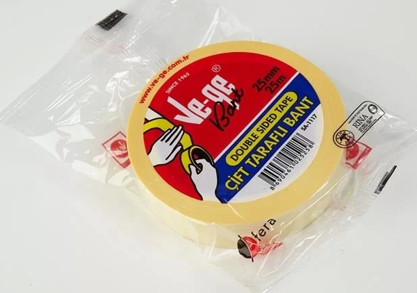 VeGe Çift Taraflı Bant (24 mm x 25 m) - Image 1