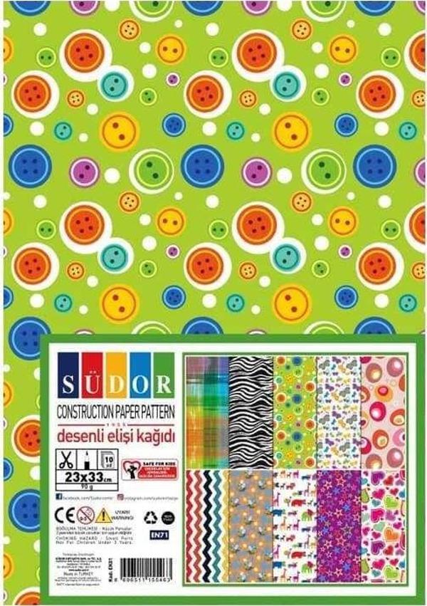 Südor Elişi Kağıdı 10 Desenli 23x33 cm 90 gr - Image 1