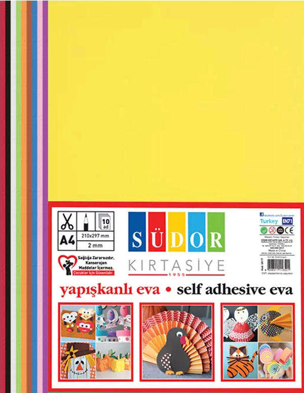 SÜDOR SK17 YAPIŞKANLI EVA 2mm 20x30 10 RENK - Image 1
