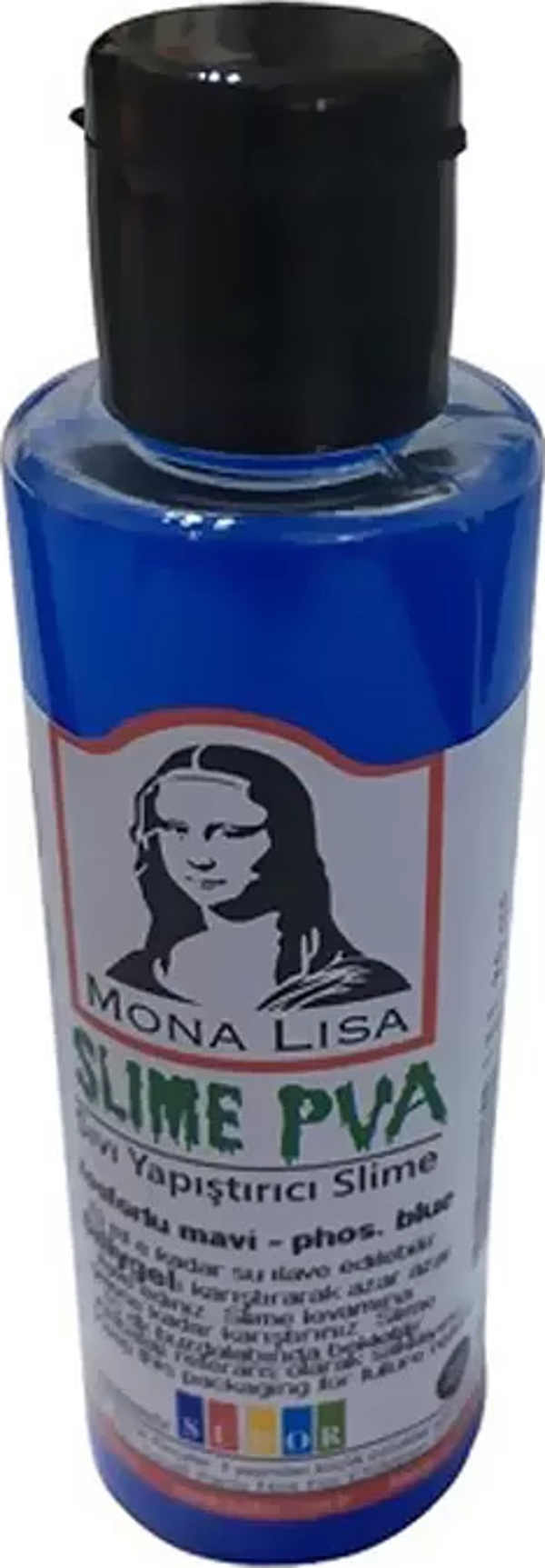 SÜDOR SL01-13 MONA LİSA SIVI YAPIŞTIRICI SLİME FOSFORLU MAVİ 70ml - Image 1