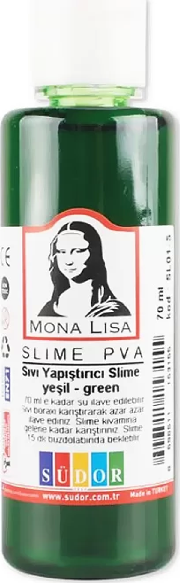 SÜDOR SL01-5 MONA LİSA SIVI YAPIŞTIRICI SLİME YEŞİL 70ml - Image 1