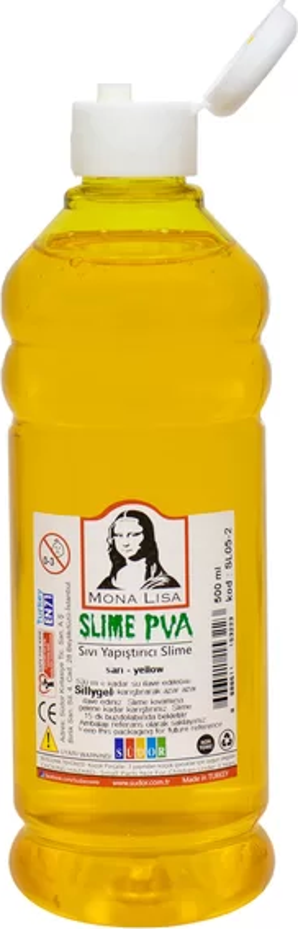 SÜDOR SL05-2 MONA LİSA SIVI YAPIŞTIRICI SLİME SARI 500ml - Image 1