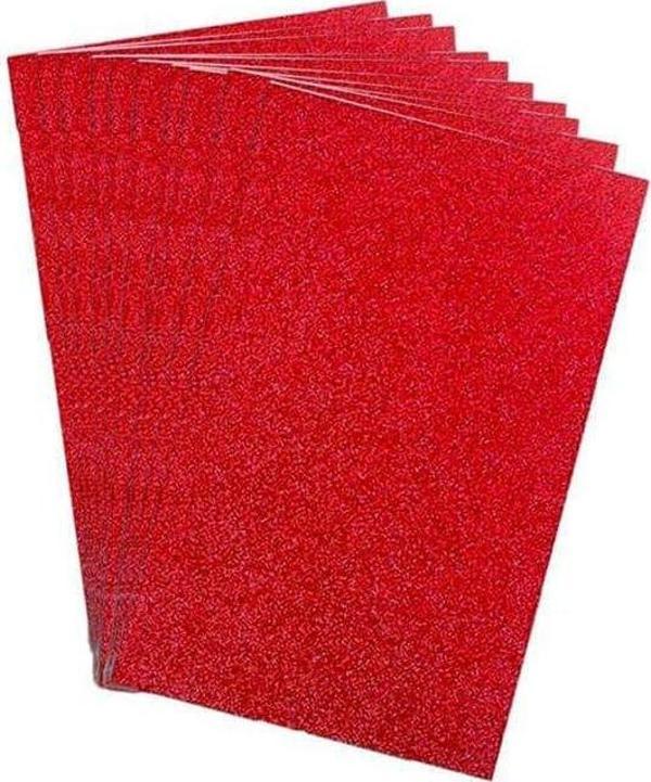 Ticon Fon Kartonu 50x70 Simli Kırmızı 10'lu - Image 1