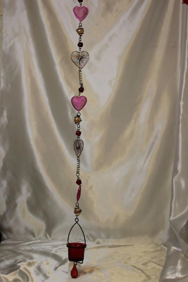 Sarkıt Mumluk El İşi Pembe - Image 1