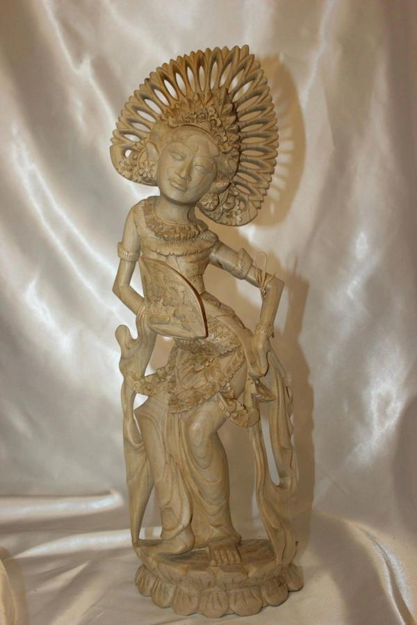 Şiva Shiva Hint Bereket Tanrısı El İşi Ahşap Biblo Feng Shui Budha - Image 1