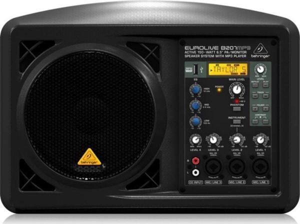 Behringer B207Mp3 Active 150-Watt 6.5" Pa/Monitor Speaker System With Mp3 Player - Image 1