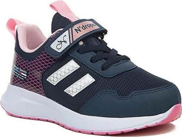 Ndrops 05 Anorak Çocuk Sneakers Ayakkabı 31-35 Lacivert Pembe - Image 1