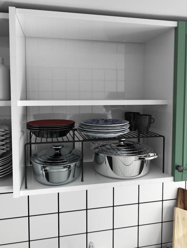 Moniev Genişletilebilir Raf Ayarlanabilir Dolap İçi Düzenleyici Mutfak Düzenleyici Banyo Düzenleyici - Image 1