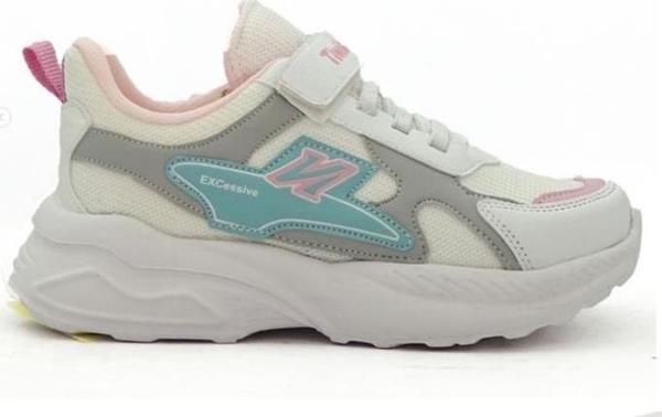 Tiwittoys 5006 Sneaker Fashıon Filet Kız Çocuk Ayakkabı Beyaz Şeker - Image 1