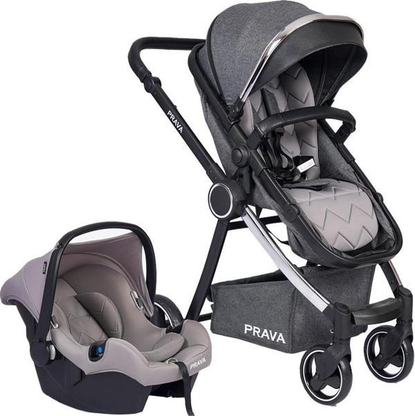 Prava Safir Black Travel Sistem Bebek Arabası Gri - Image 1