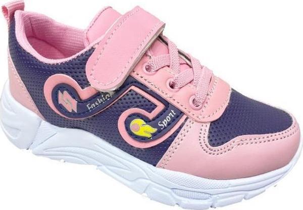 Callion 0107 Deri Patik Çocuk Spor Ayakkabı Pembe Mor - Image 1