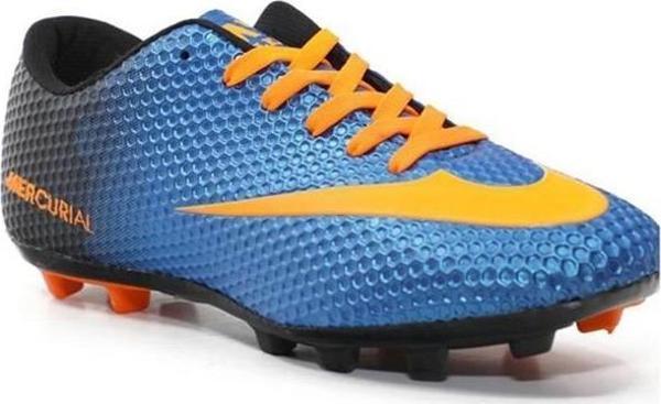 Walked 401-23 Tx Futbol Erkek  Çocuk Halı Saha Kramponu 31-35 Mavi Turuncu - Image 1