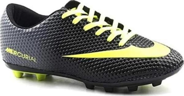 Walked 435-23 Tx Futbol Erkek  Çocuk Çim Kramponu 31-35 Siyah Sarı - Image 1
