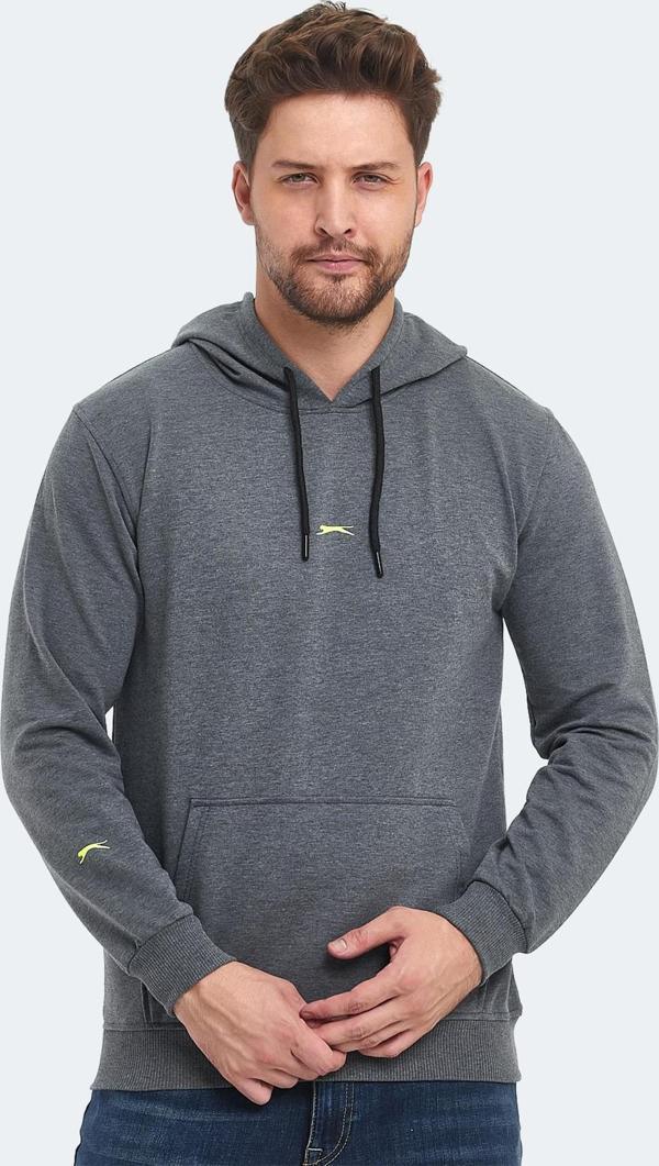Slazenger OSLO IN Erkek Sweatshirt Koyu Gri - Image 1
