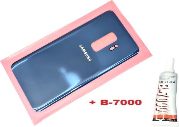 Tkgz Samsung Galaxy S9 PLUS Arka Pil Batarya Kapağı (CAM+B-7000) MAVİ - Image 1