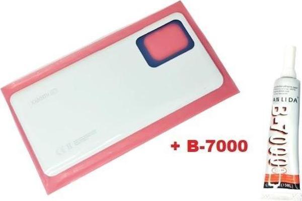 Tkgz Xiaomi Mi 11T PRO Mİ 11T Arka Pil Batarya Kapağı (CAM+B-7000) BEYAZ - Image 1