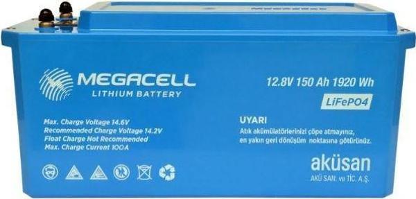Megacell 12.8 V 150 Ah Karavan Marin ABS Akü - Image 1