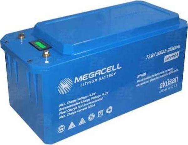 Megacell Lifepo4 12.8v 200ah Karavan/marin Abs Lityum Demir Fosfat Akü - Image 1