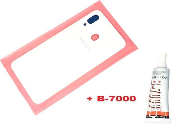 Tkgz Samsung Galaxy A30 A 305 Arka Pil Batarya Kapağı (B-7000) BEYAZ - Image 1