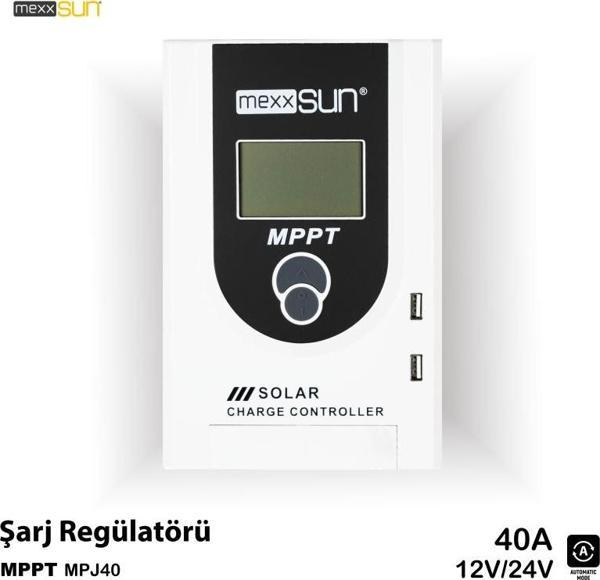 Mexxsun 40 Amper Mppt Solar Şarj Kontrol Cihazı Güneş Paneli Regülatörü - Image 1