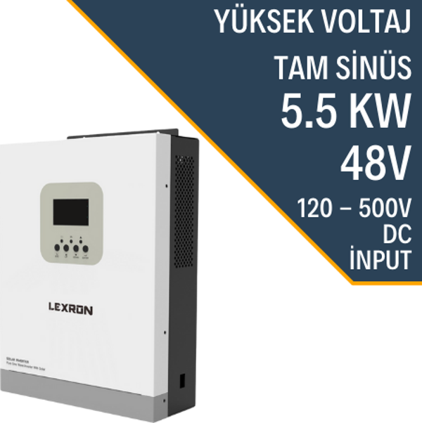 Lexron 5.5KW MPPT PARALEL 120-500V PV INPUT 100A MPPT INVERTER PARALLENEBİLİR - Image 1