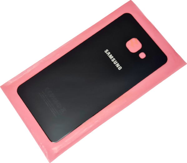 Tkgz Samsung Galaxy A7 2016 (A710) Arka Pil Batarya Kapağı (CAM) SİYAH - Image 1
