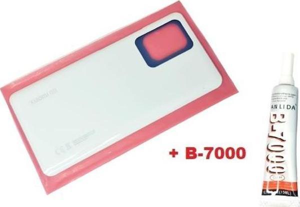 Tkgz Xiaomi Mi 11T Arka Pil Batarya Kapağı (CAM+B-7000) BEYAZ - Image 1