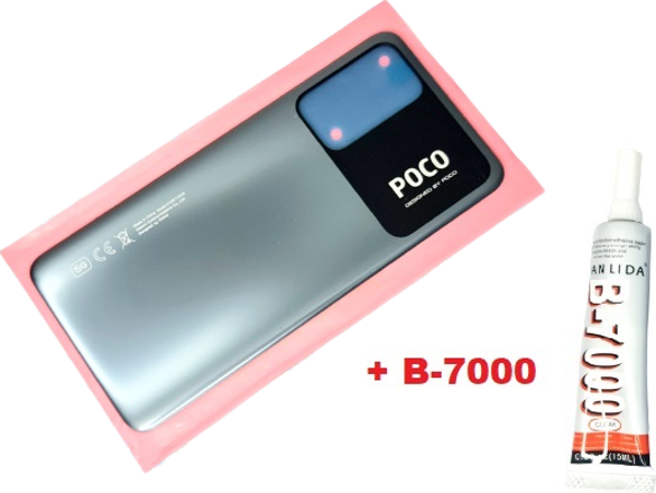 Tkgz Xiaomi Poco m4 PRO (5G) Arka Pil Batarya Kapağı (B-7000) GRİ - Image 1