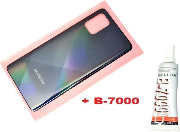 Tkgz Samsung Galaxy A71 A715 Arka Pil Batarya Kapağı (B-7000) SİYAH - Image 1