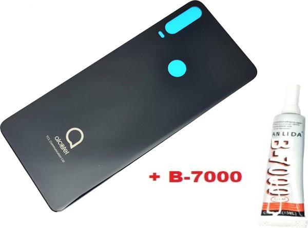 Tkgz Alcatel 3X 2019 (5048Y) Arka Kapak Pil Kapağı (CAM+B-7000) SİYAH - Image 1