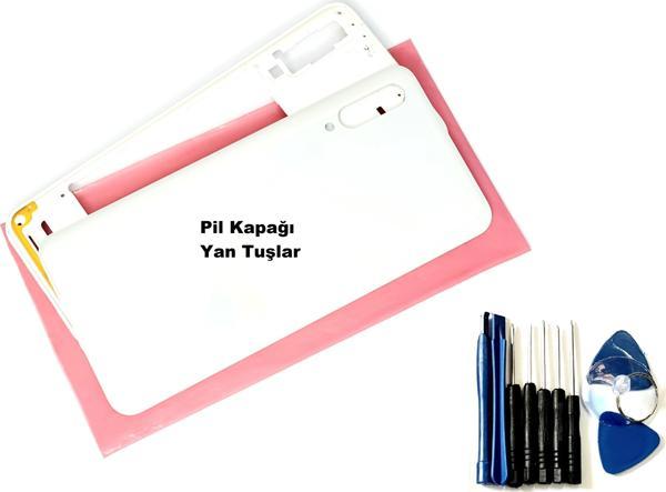 Tkgz Samsung Galaxy A30S (A307) FULL ORJ KASA Arka Pil Batarya Kapağı (TAMİR SETİ) SİYAH - Image 1