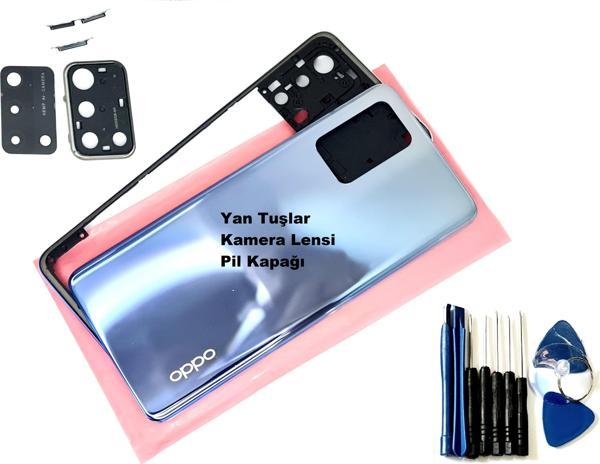 Tkgz Oppo A74 FULL ORJ KASA Arka Pil Batarya Kapağı (TAMİR SETİ) MAVİ - Image 1