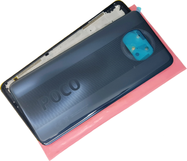 Tkgz Xiaomi Poco X3 / Poco X3 Nfc kasa Arka Pil Kapağı (Orijinal FULL) SİYAH - Image 1
