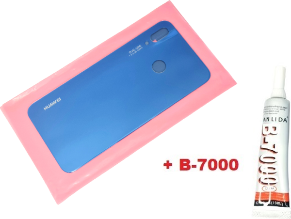Tkgz Huawei P20 Lite Arka Pil Batarya Kapağı (CAM+B-7000) MAVİ - Image 1