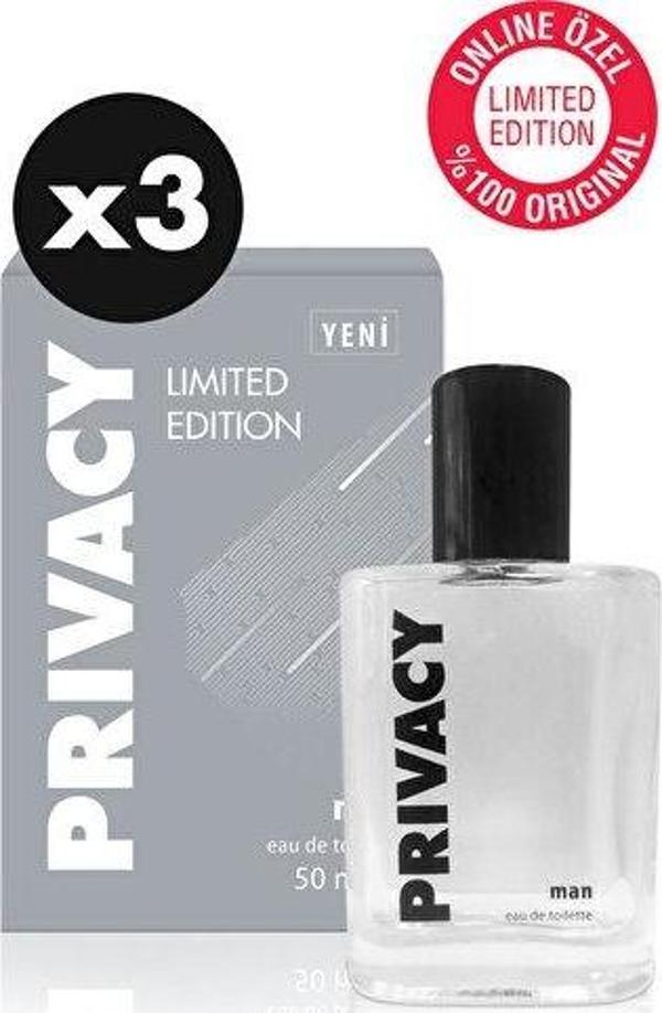 Privacy Men Limited Edition Edt Parfüm 3x50 ml Online Özel - Image 1
