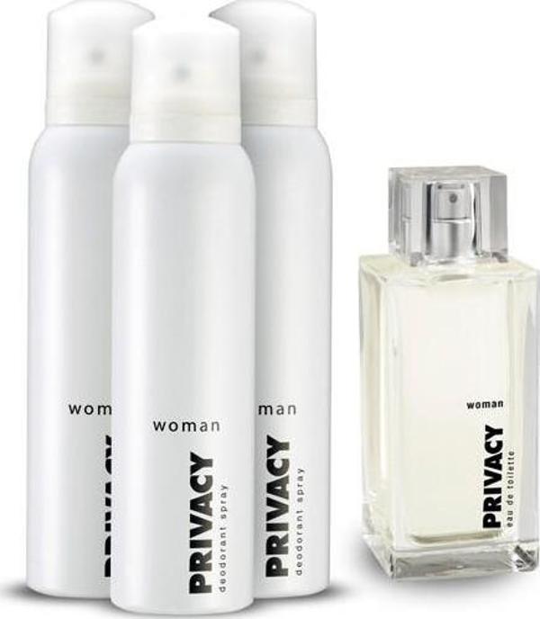 Privacy Woman Edt Parfüm 100ml Deodorant 3x150ml - Image 1