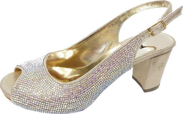 Jena 9166-20 Taşlı Abiye Trend Fashion Ayakkabı - Image 1