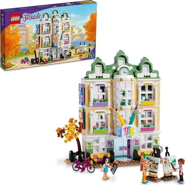 LEGO Friends Emma’nın Sanat Okulu 41711 - Mini Sanat Stüdyosu İçeren Okul Yapım Seti +8 Yaş (844 Parça) - Image 1