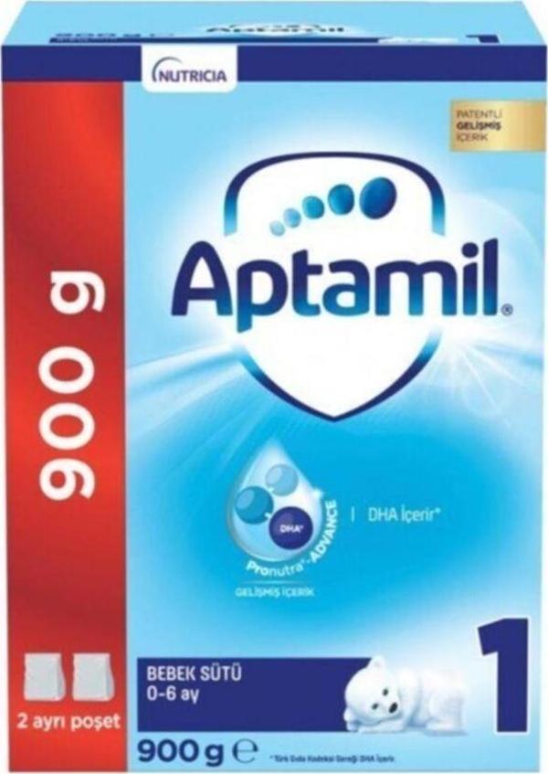 Aptamil 1 Pronutra 900 Gr Bebek Devam Sütü 0-6 Aylık Bebekler Için - Image 1